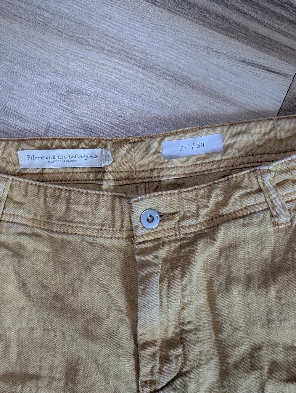 Pilcro & The Letterpress Anthropologie - Yellow Carpenter Pants